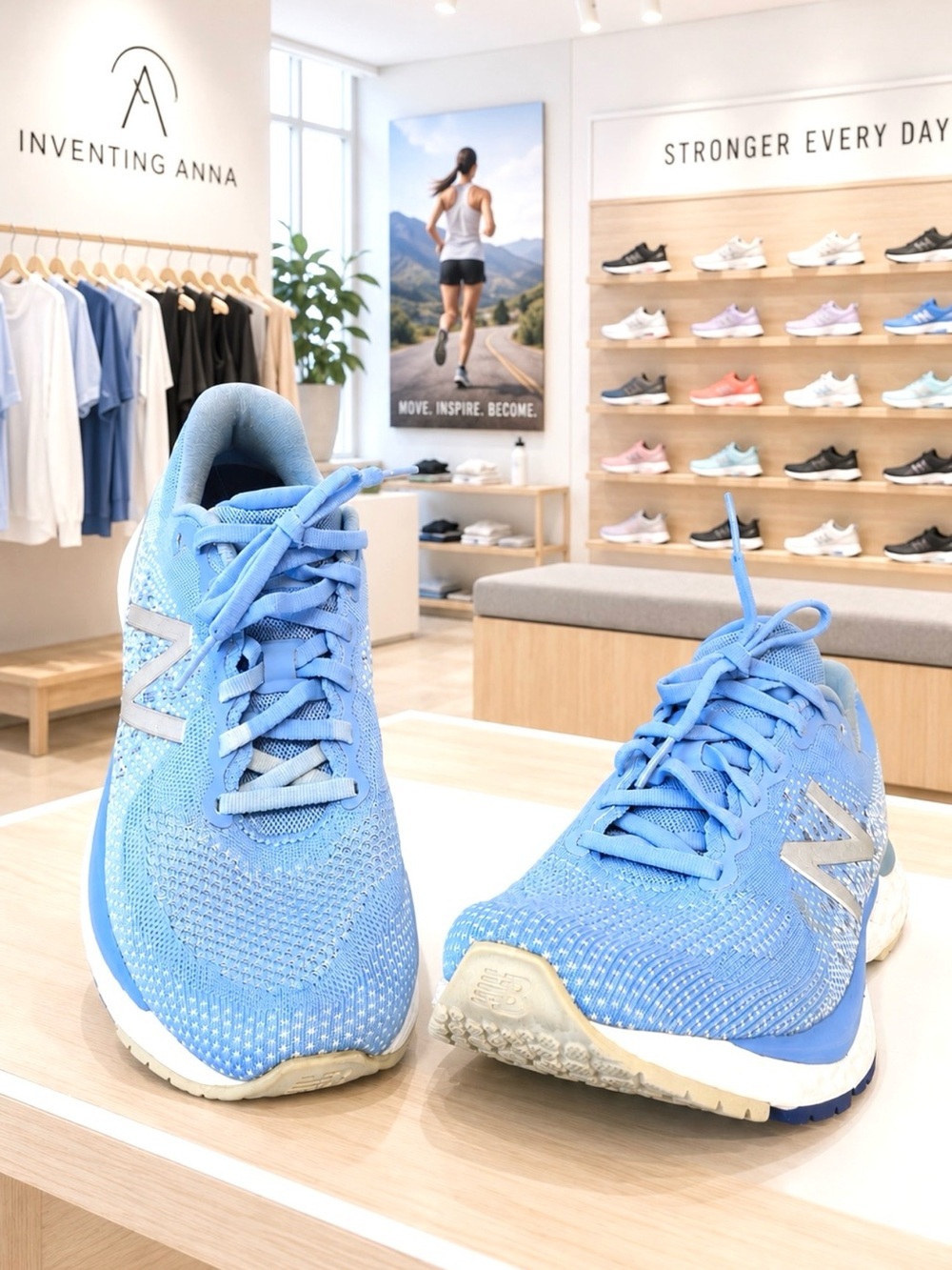 New Balance Women’s Baby Blue Running Sneakers Athletic Shoes size 8.5